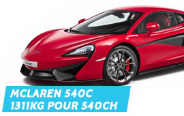 McLaren 540c, une GT parmi les plus légères