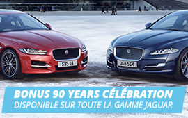 Bonus 90 Years Célébration sur toute la gamme Jaguar