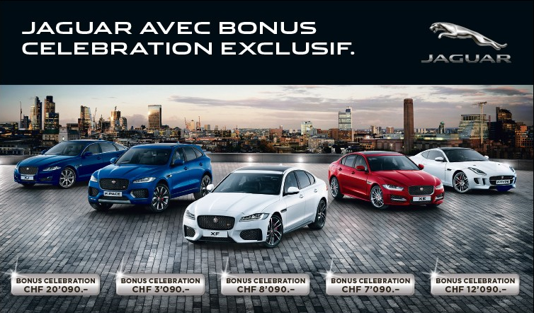 Bonus 90 Years Célébration sur toute la gamme Jaguar