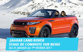 JAGUAR LAND ROVER Stage de conduite sur neige Gstaad