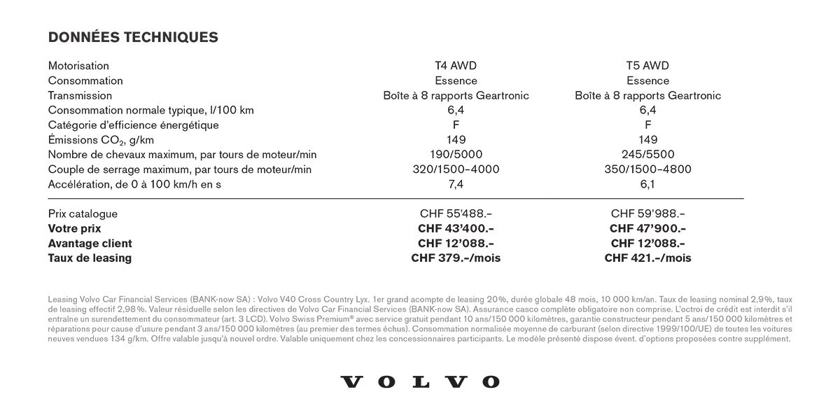 LA VOLVO V40 CROSS COUNTRY LYX